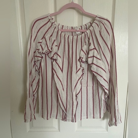 Intropia Striped Ruffled Blouse - Picture 2 of 7